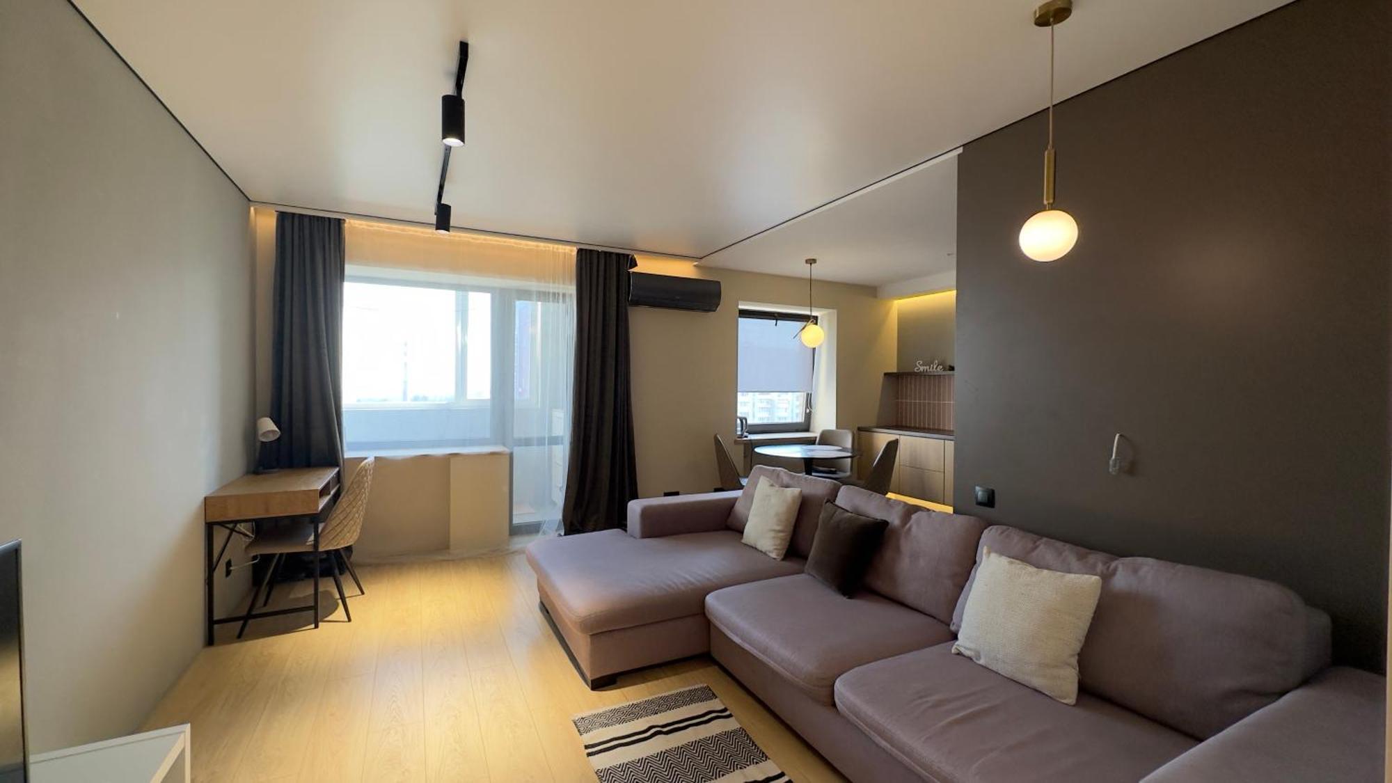 2 Room Modern Apartment View Dnipro Extérieur photo