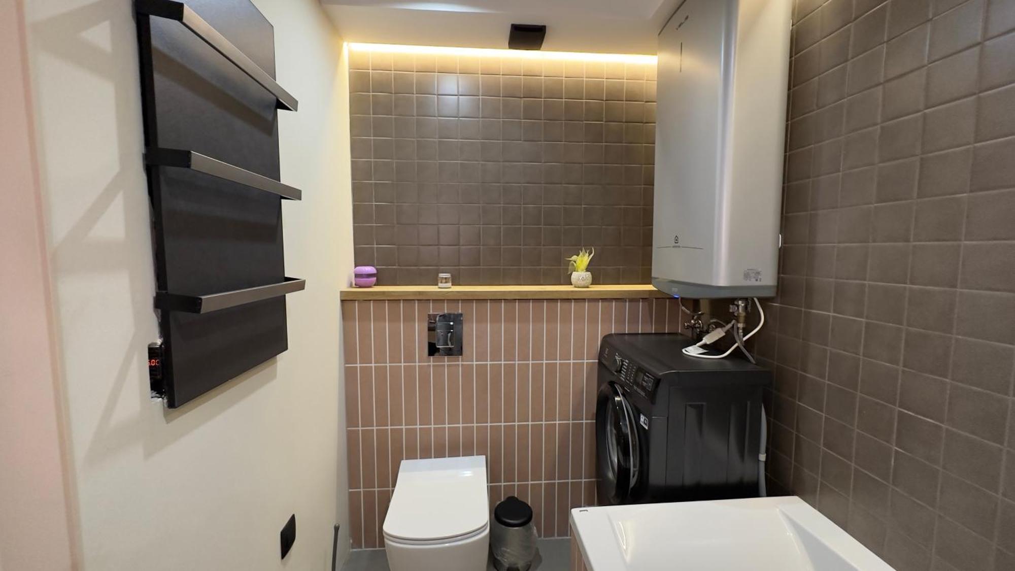 2 Room Modern Apartment View Dnipro Extérieur photo